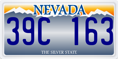 NV license plate 39C163