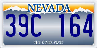 NV license plate 39C164