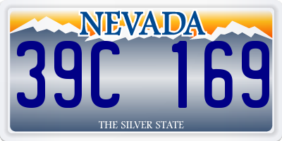 NV license plate 39C169