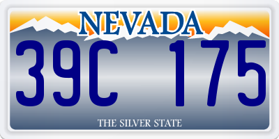 NV license plate 39C175