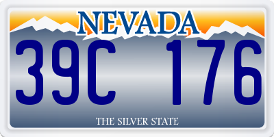 NV license plate 39C176