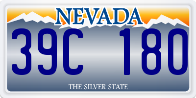 NV license plate 39C180