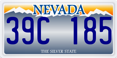 NV license plate 39C185