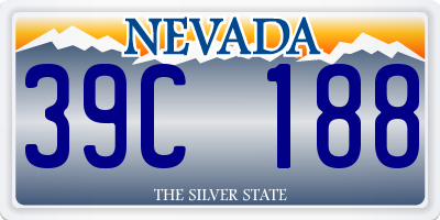 NV license plate 39C188