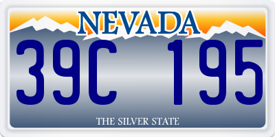 NV license plate 39C195