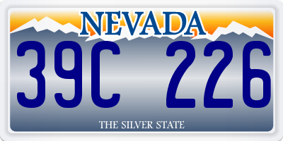 NV license plate 39C226