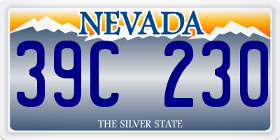 NV license plate 39C230