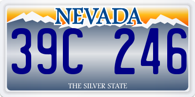 NV license plate 39C246