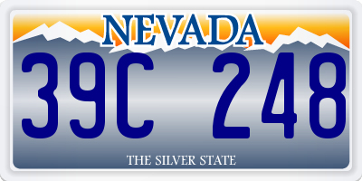 NV license plate 39C248