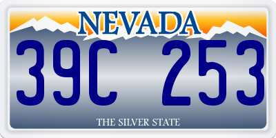NV license plate 39C253