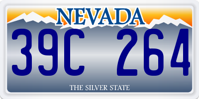 NV license plate 39C264