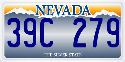 NV license plate 39C279