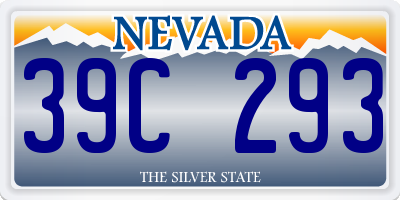 NV license plate 39C293