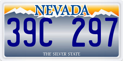 NV license plate 39C297