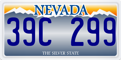 NV license plate 39C299