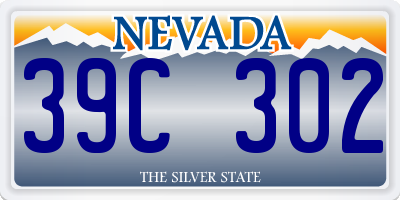 NV license plate 39C302