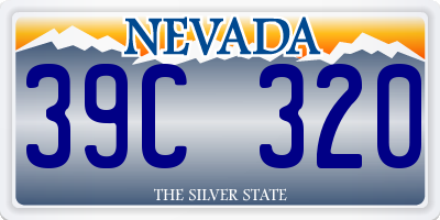 NV license plate 39C320