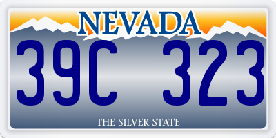 NV license plate 39C323