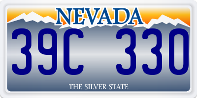 NV license plate 39C330