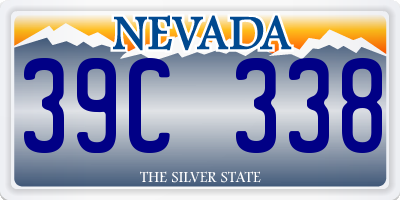 NV license plate 39C338