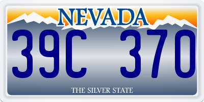 NV license plate 39C370