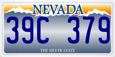 NV license plate 39C379