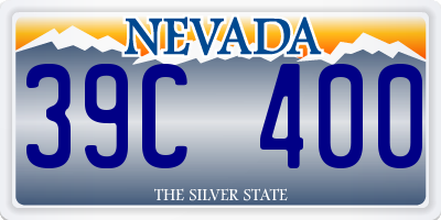 NV license plate 39C400