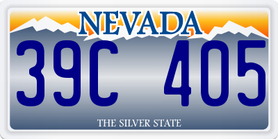 NV license plate 39C405