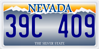 NV license plate 39C409