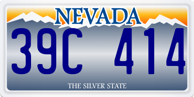 NV license plate 39C414