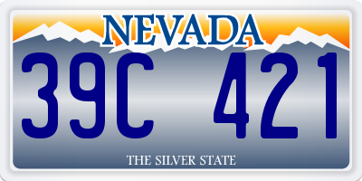 NV license plate 39C421