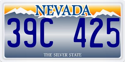 NV license plate 39C425