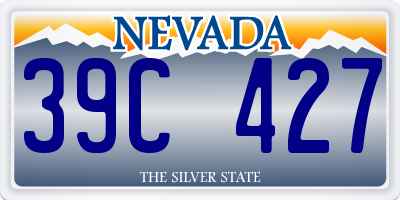 NV license plate 39C427