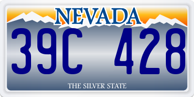 NV license plate 39C428