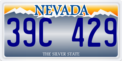 NV license plate 39C429