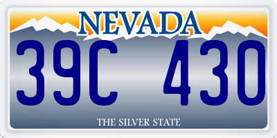NV license plate 39C430