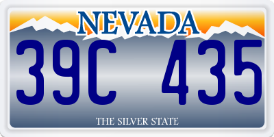 NV license plate 39C435