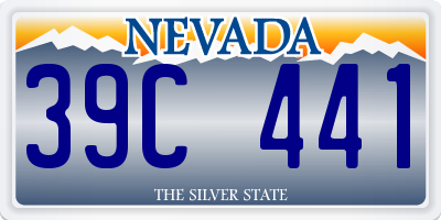 NV license plate 39C441