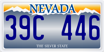 NV license plate 39C446