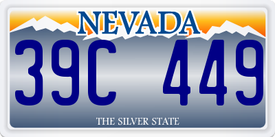 NV license plate 39C449