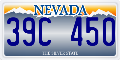 NV license plate 39C450