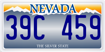 NV license plate 39C459