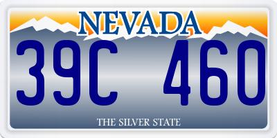 NV license plate 39C460