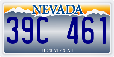 NV license plate 39C461