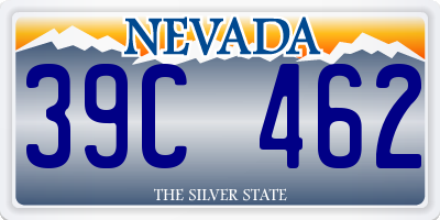 NV license plate 39C462
