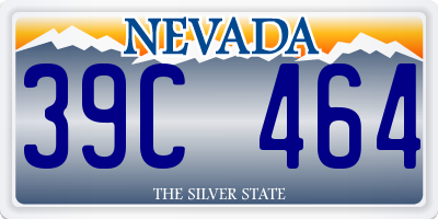 NV license plate 39C464