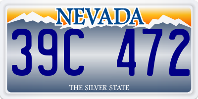 NV license plate 39C472