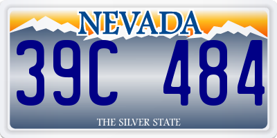 NV license plate 39C484