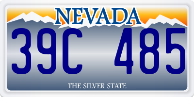 NV license plate 39C485