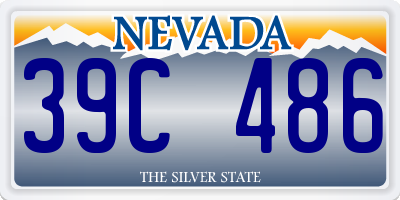 NV license plate 39C486